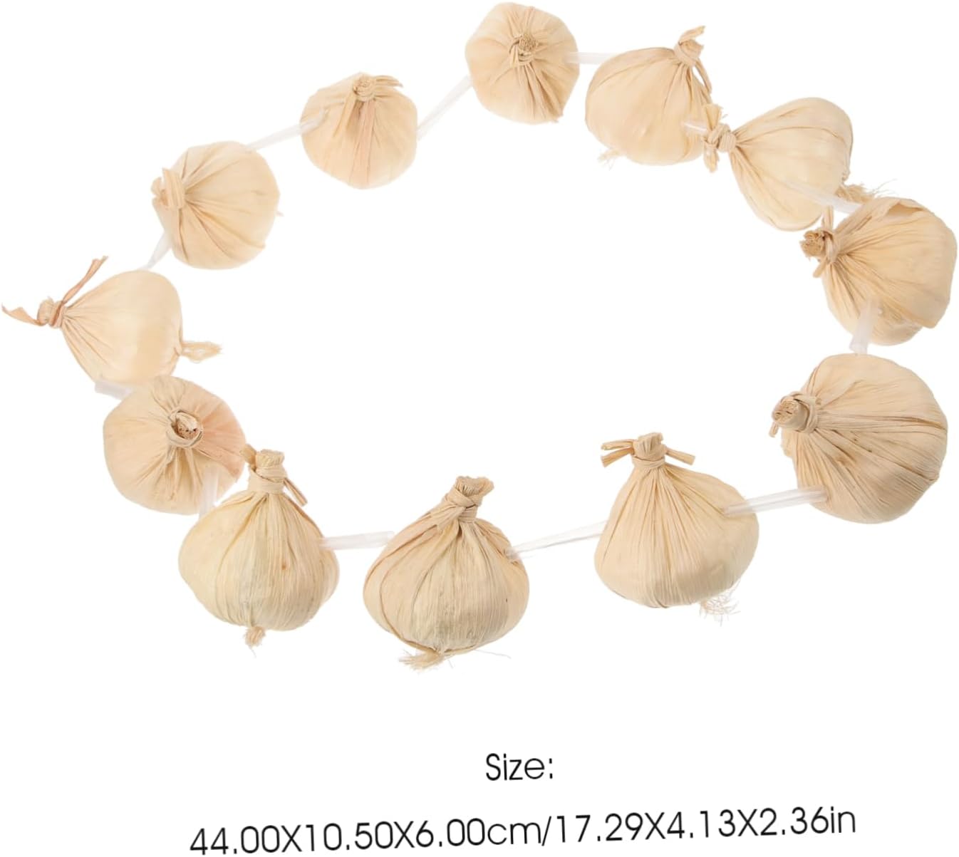 Cabilock Simulated Garlic String Wreath for Halloween Cosplay Stage Decorations