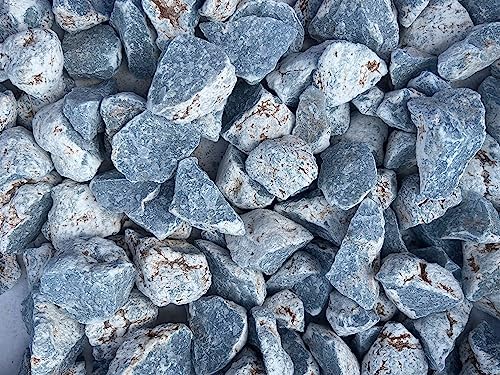 1 Pound Raw Angelite Stones - Natural Rough Angelite for Decor and Energy Work