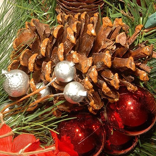National Tree Company Pre-Lit Artificial Christmas Wreath 24 Inches