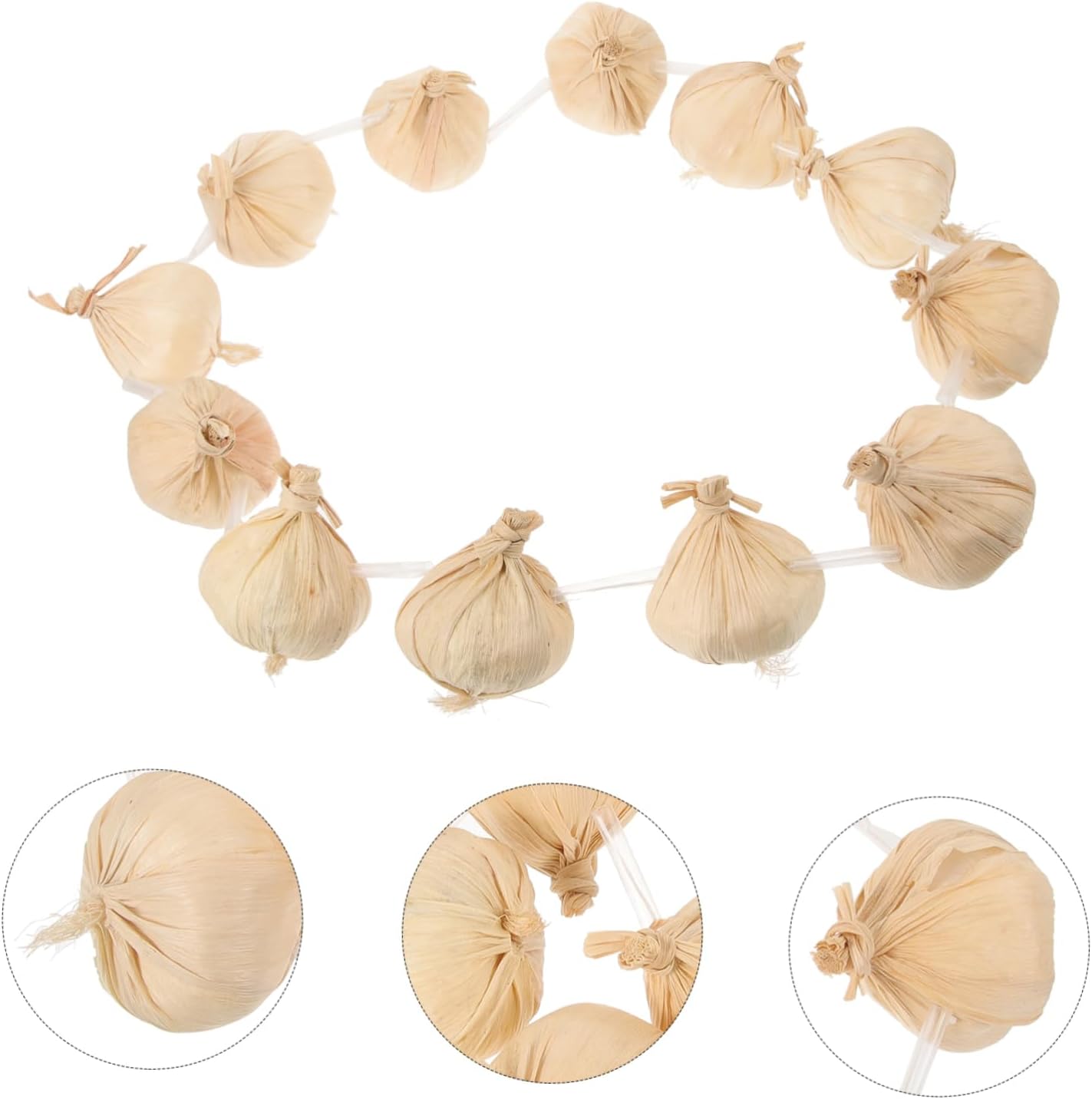 Realistic Garlic String Wreath for Stage and Cosplay