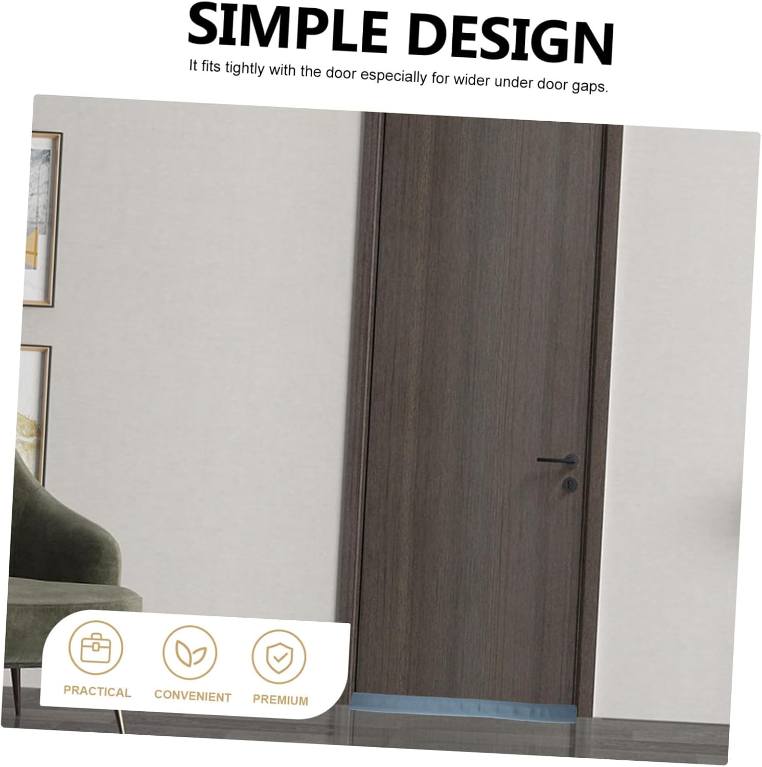 Jojofuny 3pcs Door Bottom Sealing Strip Windproof Draft Stopper