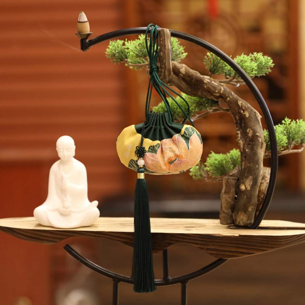 JOEBO 1 Set Vintage Embroidery Silk Gift Sachet Bag with Tassel