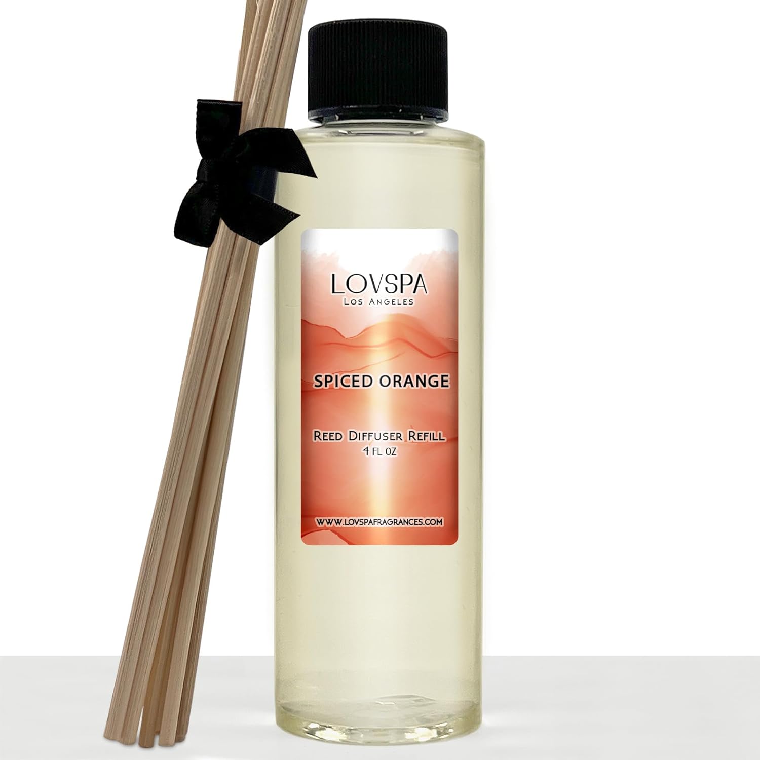 LOVSPA Spiced Cinnamon Orange Reed Diffuser Refill Bundle