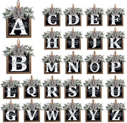 Custom Last Name Welcome Wreath for Front Door