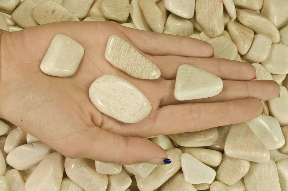 Fantasia Tumbled Feldspar A Grade Stones - 5 lbs 075 to 125 Inches