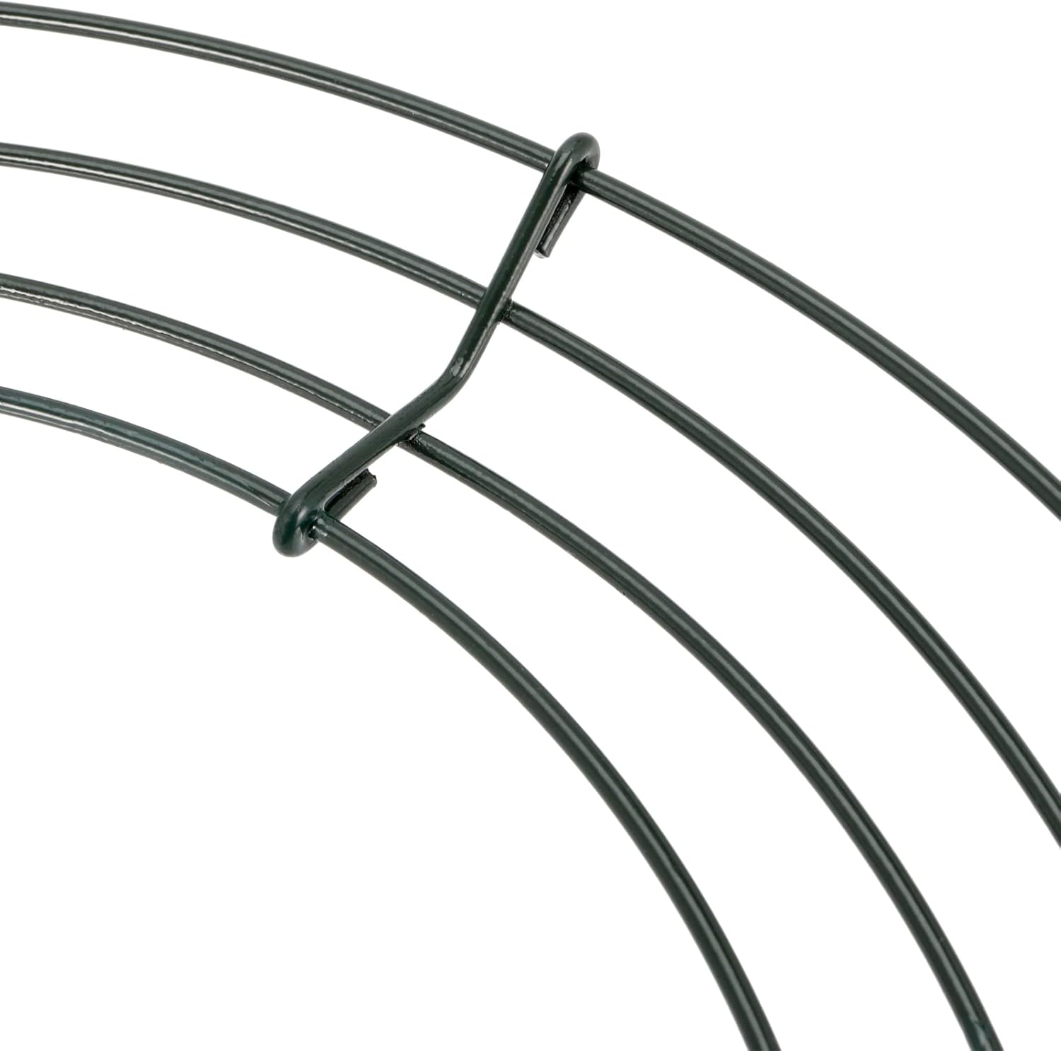 25 Pack 10 Inch Round Metal Wreath Frame Ring Green