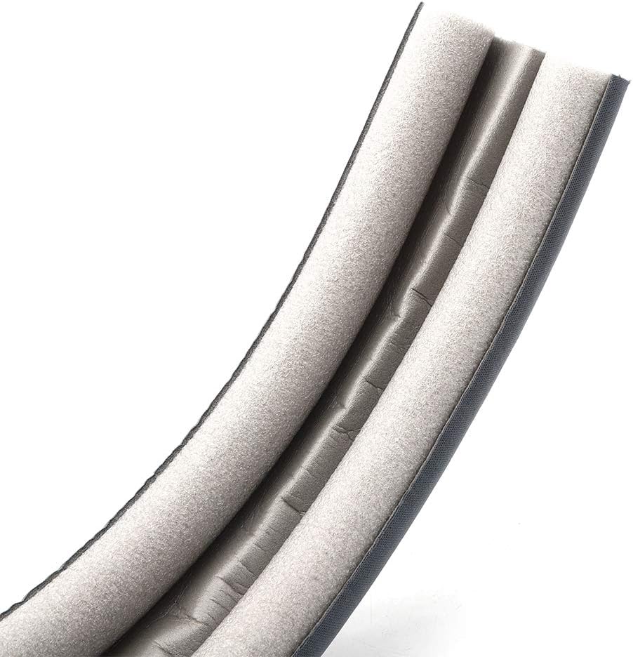 Teuopioe Adjustable Door Draft Stopper Gray
