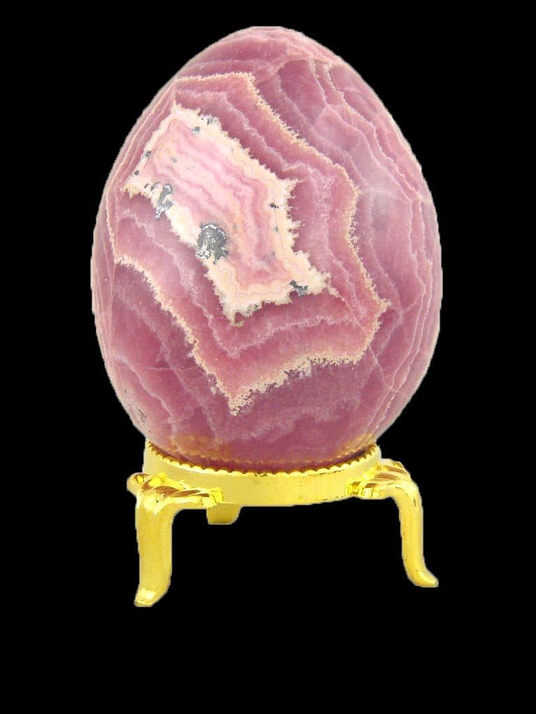 Rhodochrosite Healing Egg with Stand Reiki Activated