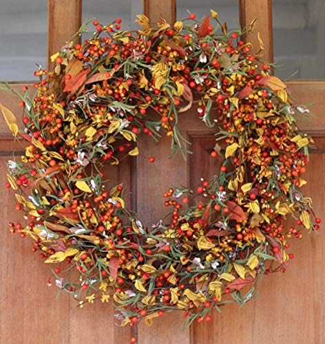 The Wreath Depot Appalachia Berry Silk Fall Door Wreath