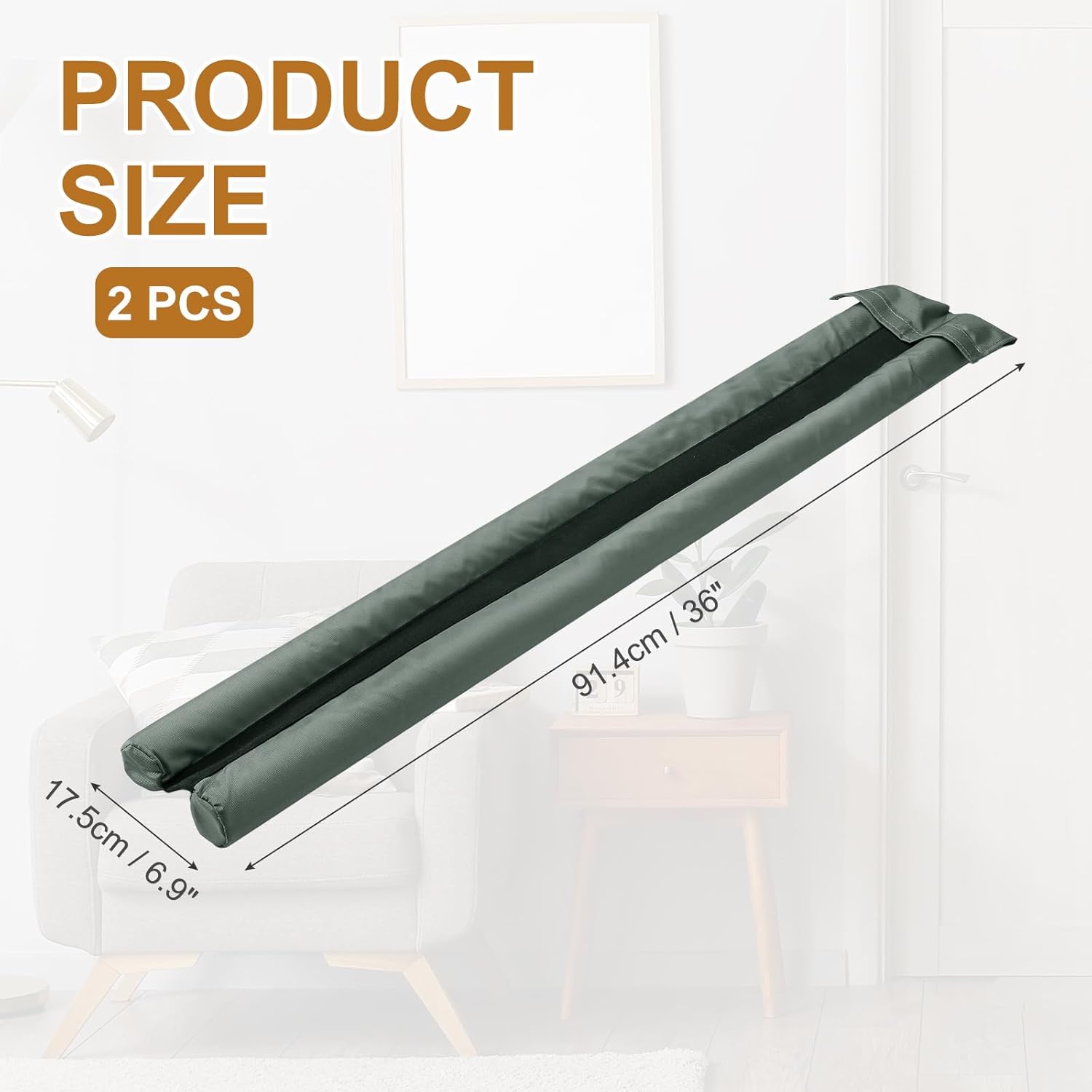 Uxcell Under Door Draft Stopper 2 Pcs Adjustable Door Blocker
