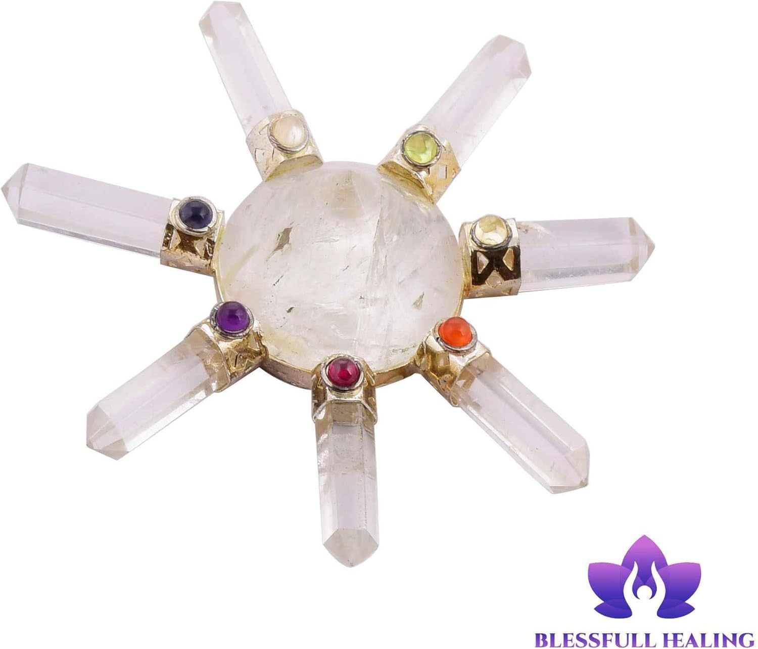 7 Chakra Crystal Conical Stone Generator