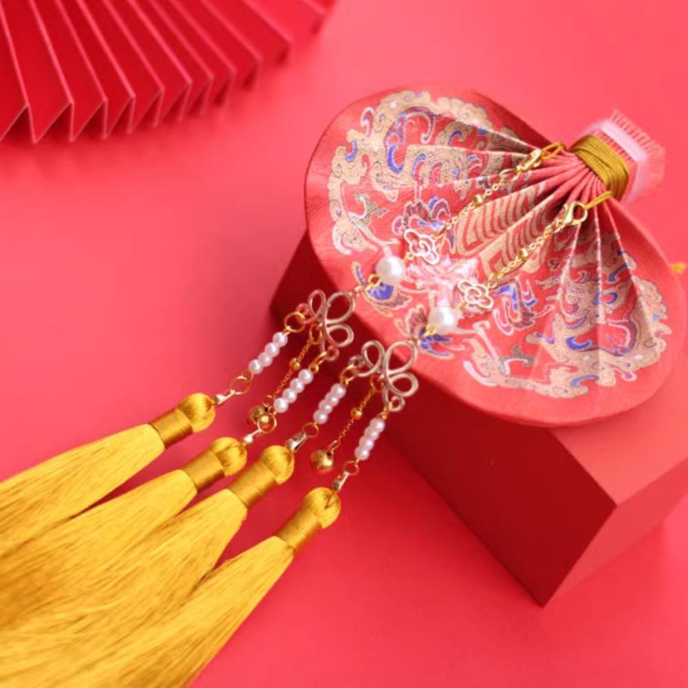 Red Dragon and Phoenix Handmade Fragrant Bag for Hanfu Accessories