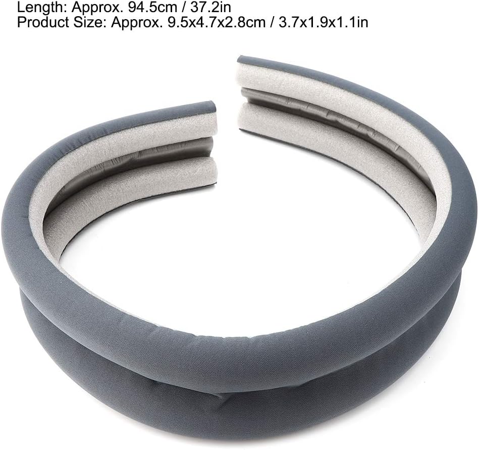 Teuopioe Adjustable Door Draft Stopper Gray