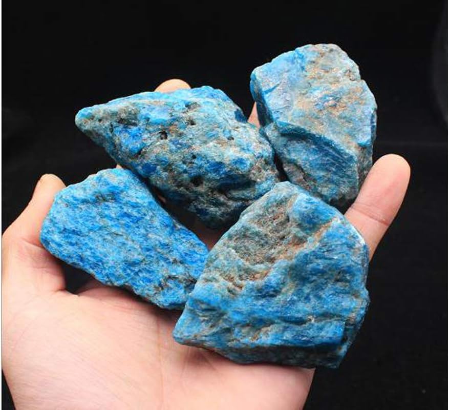 Blue Apatite Healing Crystal Rough Stones for Tumbling and Wire Wrapping