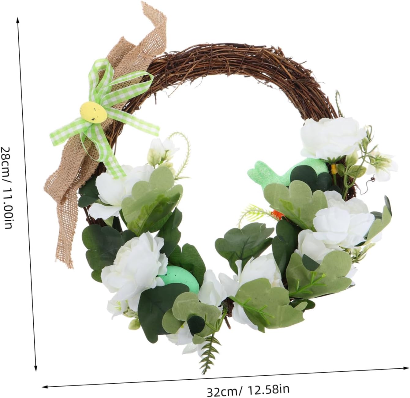 Pastel Egg and Flower Artificial Spring Wreath