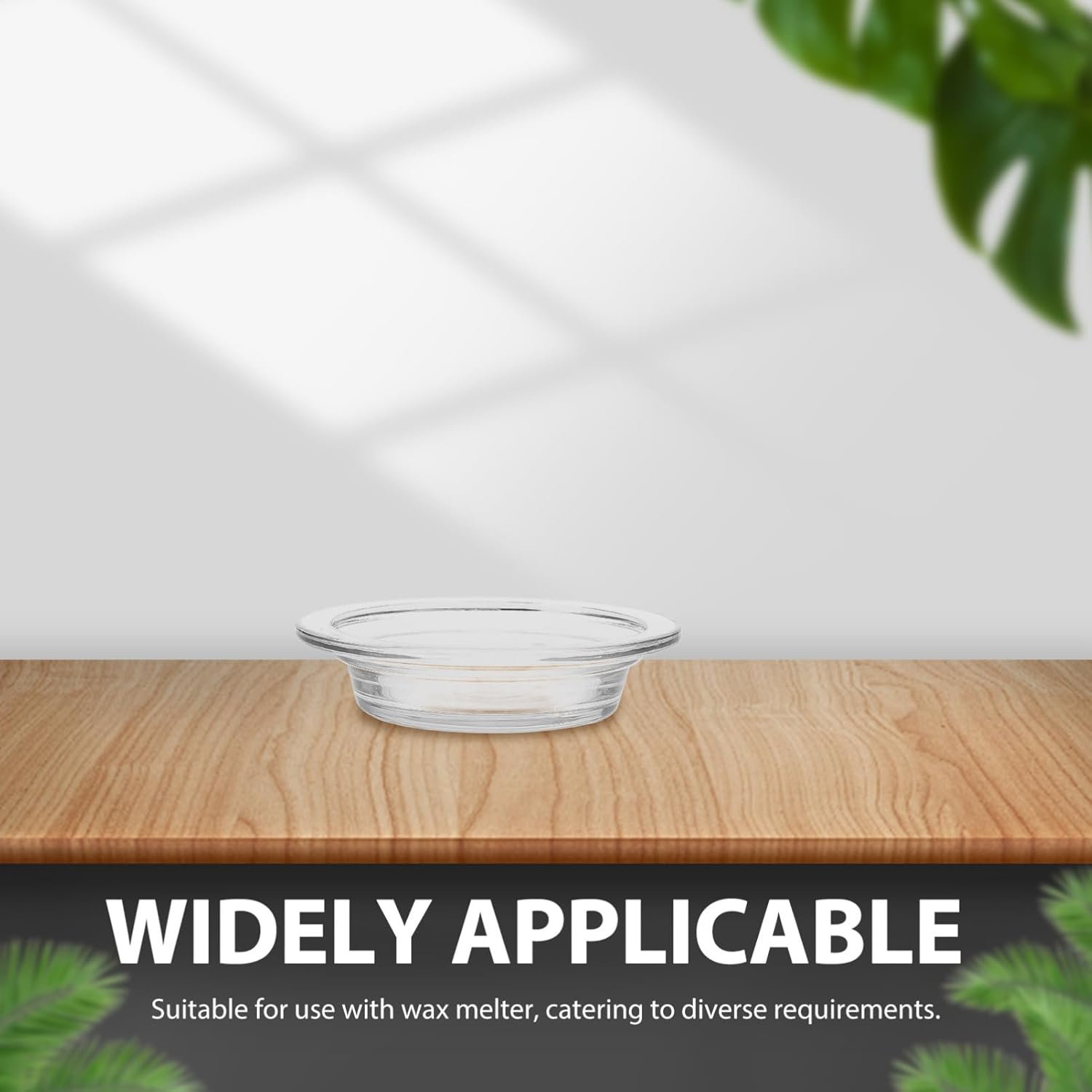 2 Pcs Replacement Wax Warmer Dish Glass Aromatherapy Essential Oil Diffuser Dishes for Home and Office