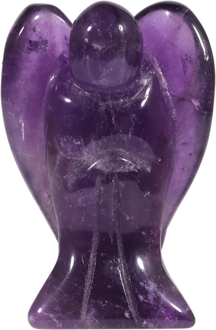 Mookaitedecor Bundle 2 Items Amethyst Angel Figurines and Crystal Money Tree with Chakra Stones Resin Base