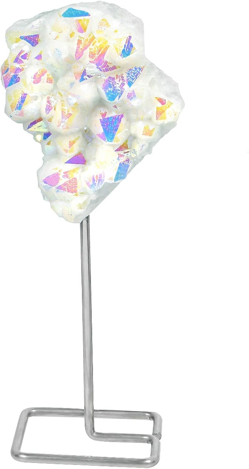 Amogeeli Angel Aura Quartz Decor with Metal Stand