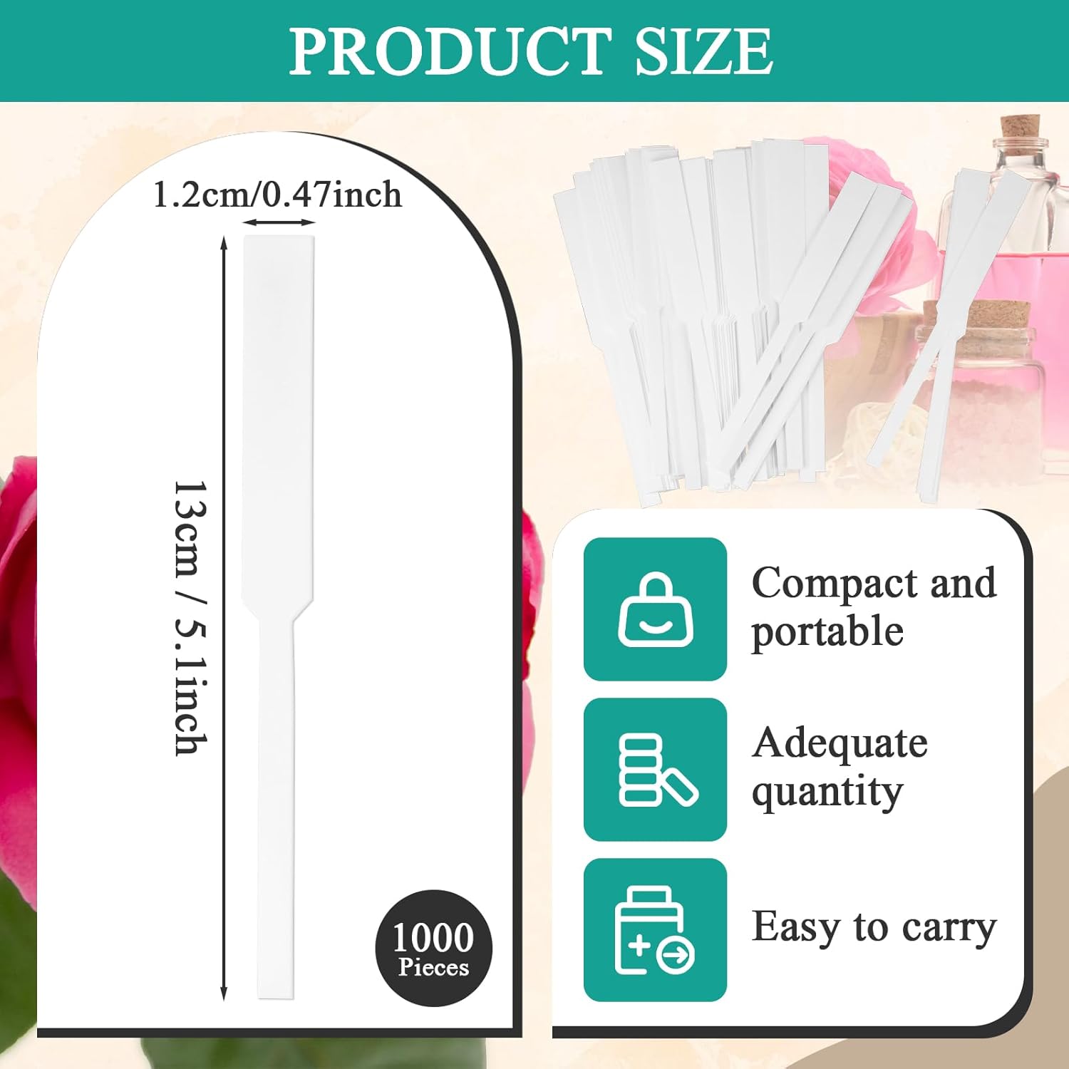 1000 Pieces Perfume Tester Strips - Premium Fragrance Blotter for Aromatherapy