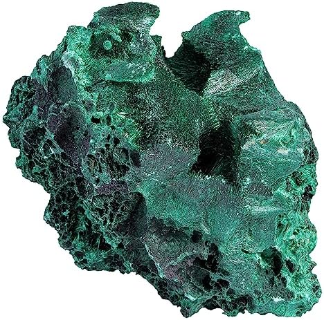 Rockcloud Malachite Raw Stone Decor for Home Office