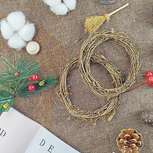 TIHOOD 16PCS 4 Inch Grapevine Wreath Garland
