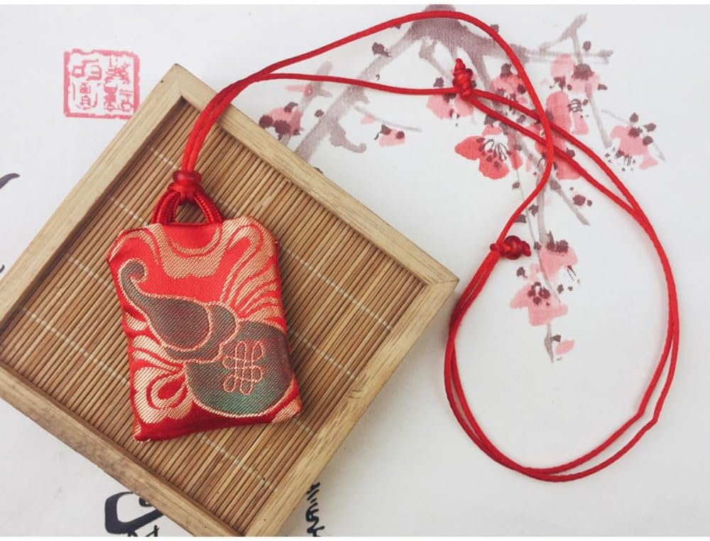 Chinese Style Talisman Lucky Woven Brocade Gourd Sachet