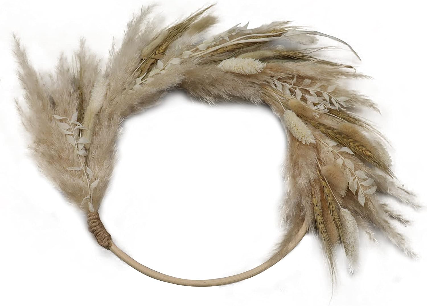 Real Dried Flower Wreath for Front Door Decorations