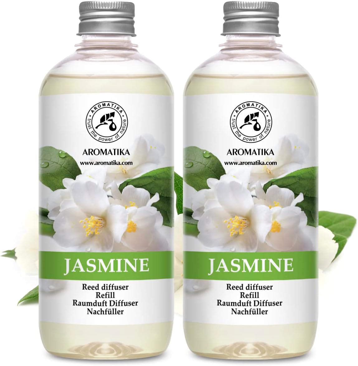 Jasmine Essential Oil Reed Diffuser Refill 2x500ml