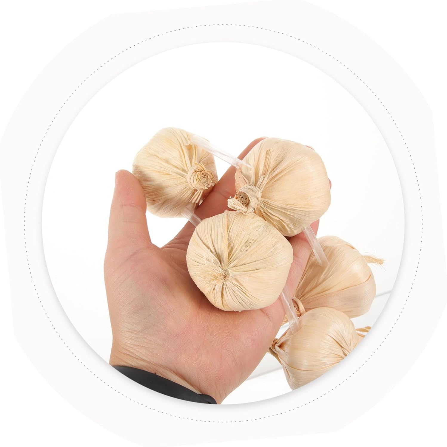 STOBAZA Artificial Garlic String Wreath for Halloween Parties Cosplay Stage Decor