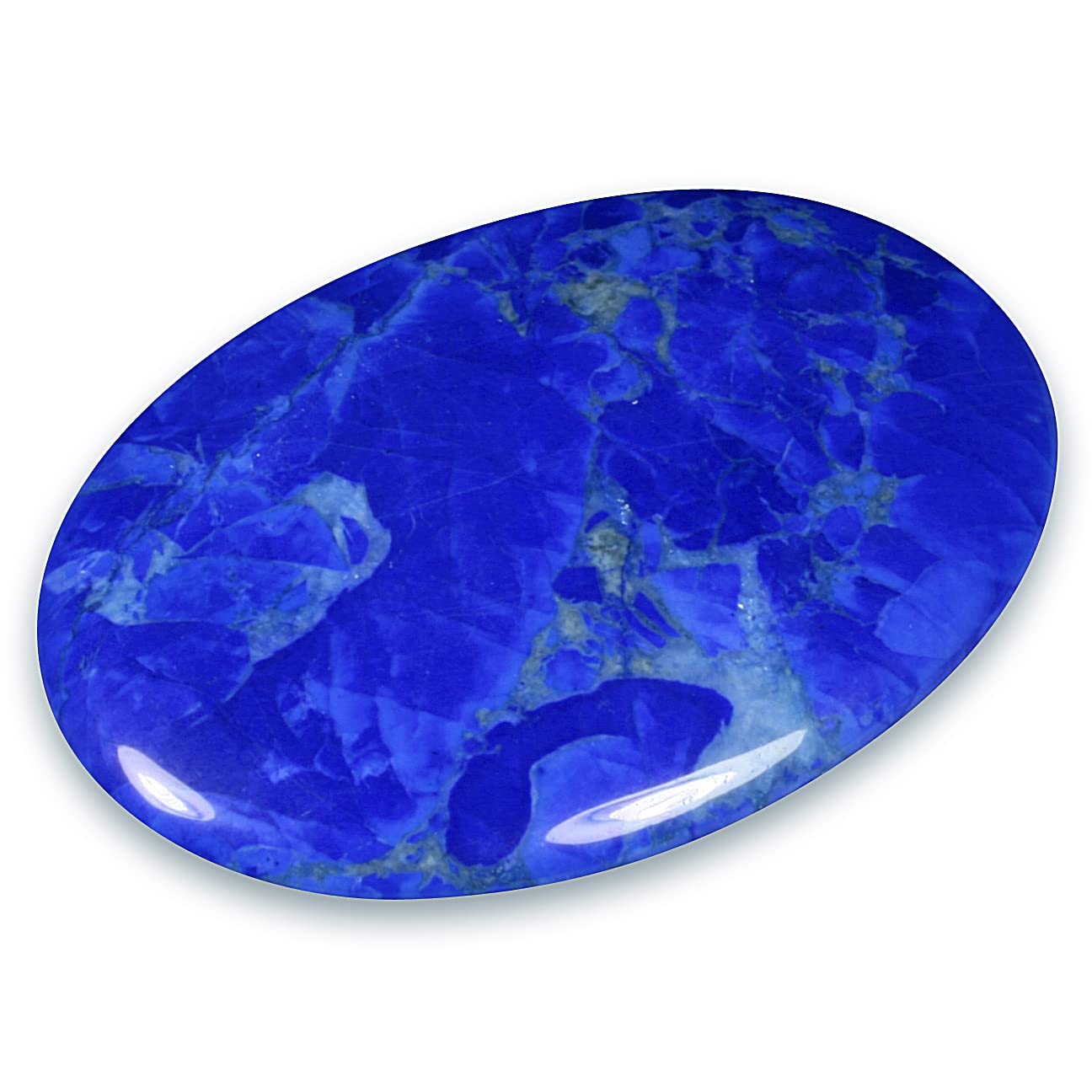 CrystalAge Lapis Howlite Palm Stone 70x50mm