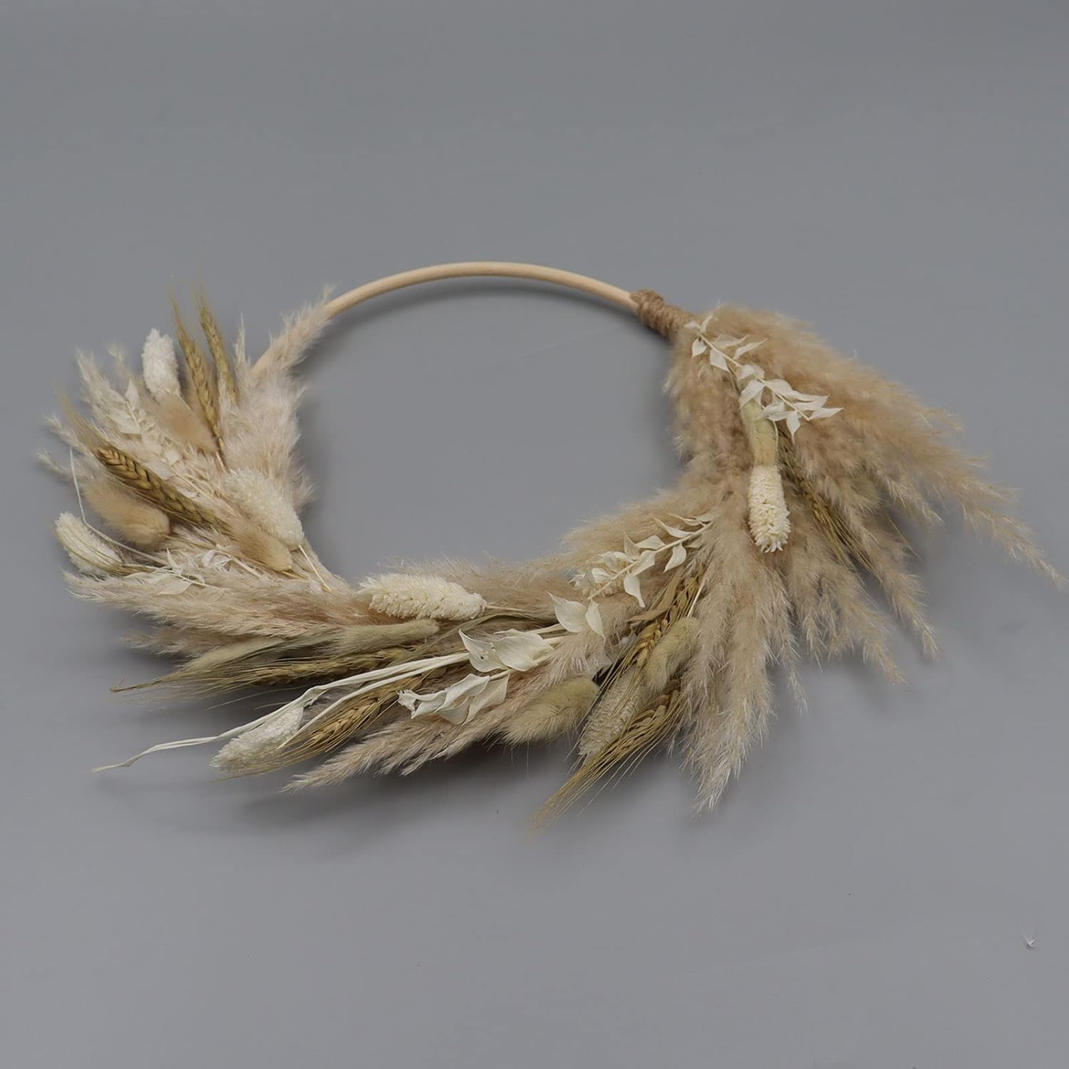 Real Dried Flower Wreath for Front Door Decorations