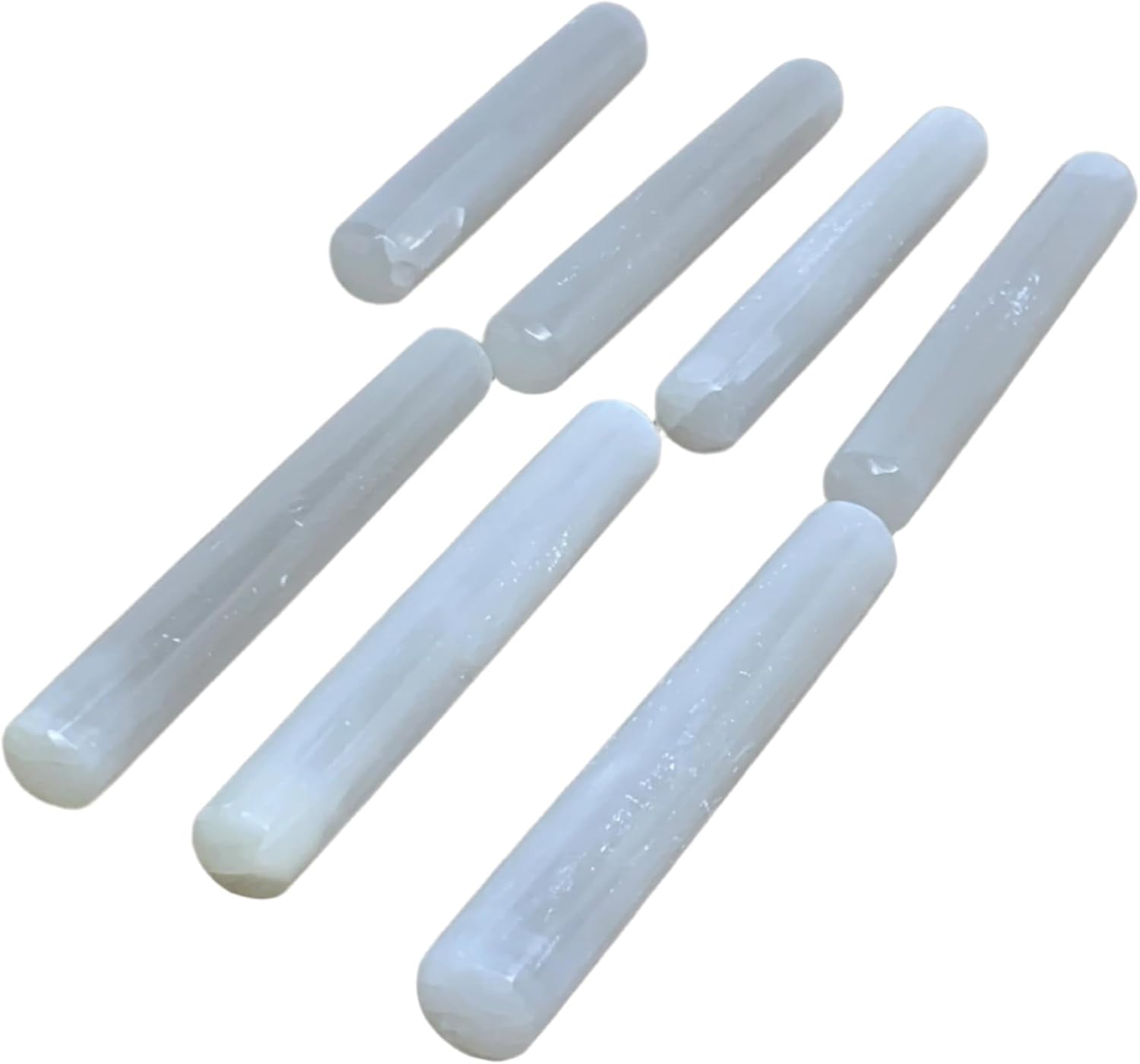 20pcs Selenite Crystal Wands for Meditation and Spiritual Work