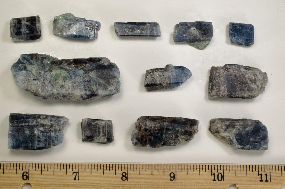 Fantasia 1 lb Translucent Blue Sapphire and Kyanite Rough Stones