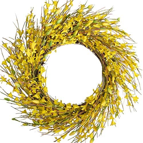 Bibelot 18 Inch Artificial Forsythia Flower Wreath