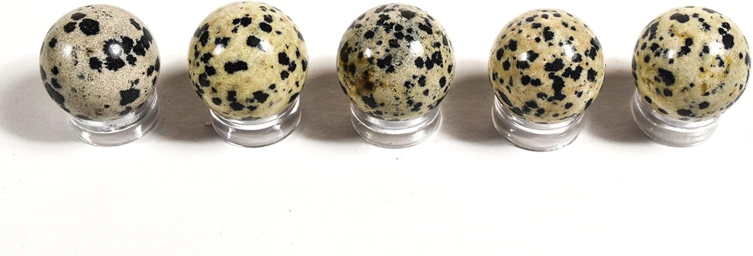 Dalmatian Jasper Sphere Natural Gemstone Decor Ball