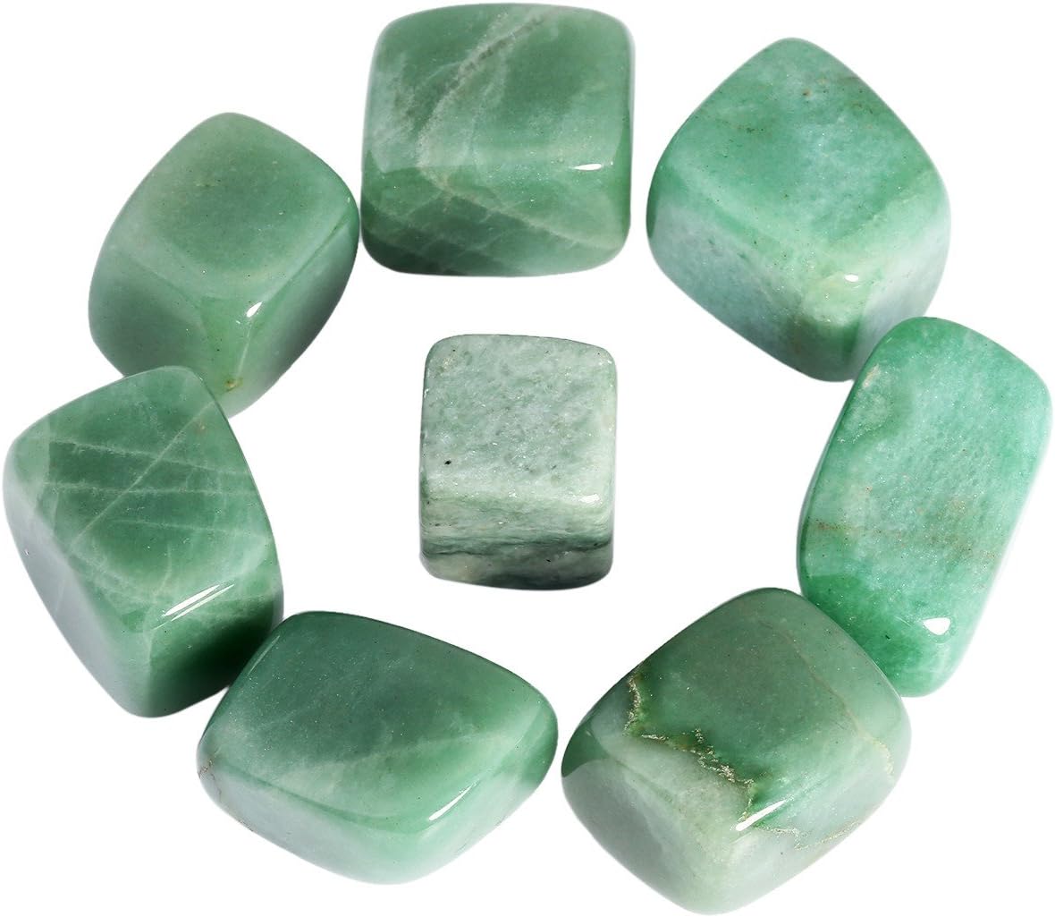 SUNYIK 1LB Green Aventurine Tumbled Stones for Jewelry and Healing