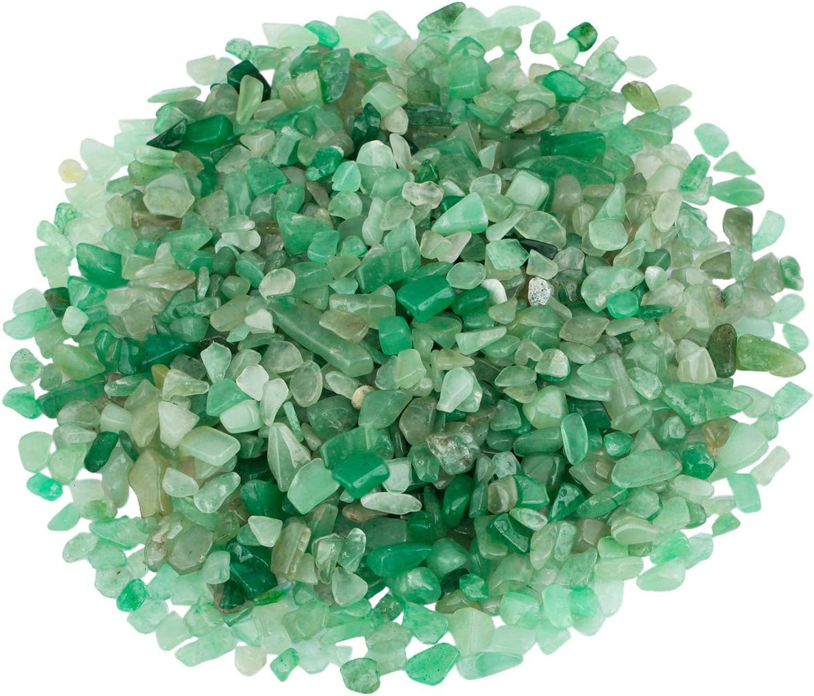 SUNYIK Healing Stones Green Aventurine Rose Quartz Chips