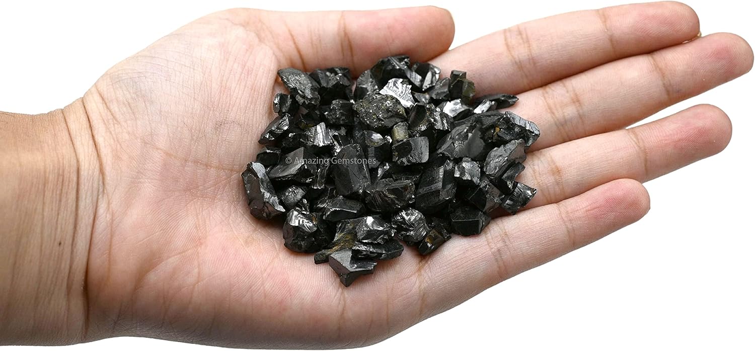 Elite Shungite Stones Chips for Water Purification 25 Gram Authentic