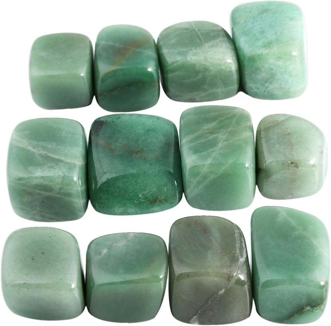 SUNYIK 1LB Green Aventurine Tumbled Stones for Jewelry and Healing