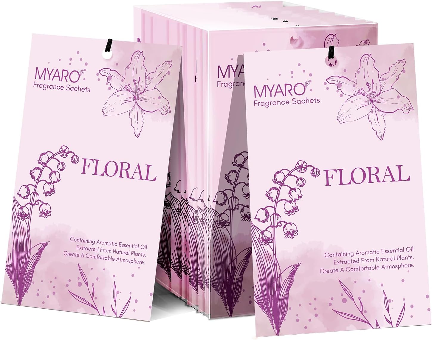 MYARO 12 Pack Scented Sachets for Closet and Drawer