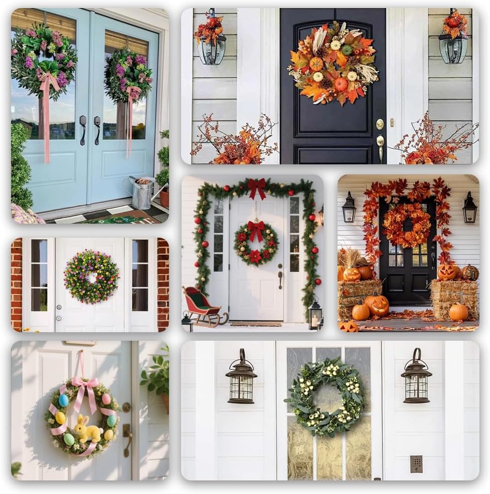 3 Pack 14 Inch Metal Wire Wreath Frames