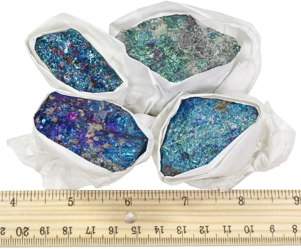 Hypnotic Gems 1 lb Chalcopyrite Peacock Ore from Mexico