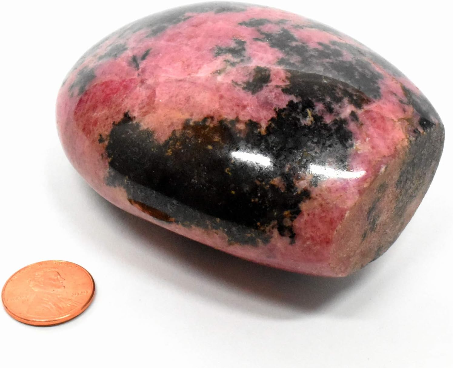 Rich Pink Rhodonite Freeform Specimen - 525g Natural Gemstone Decor