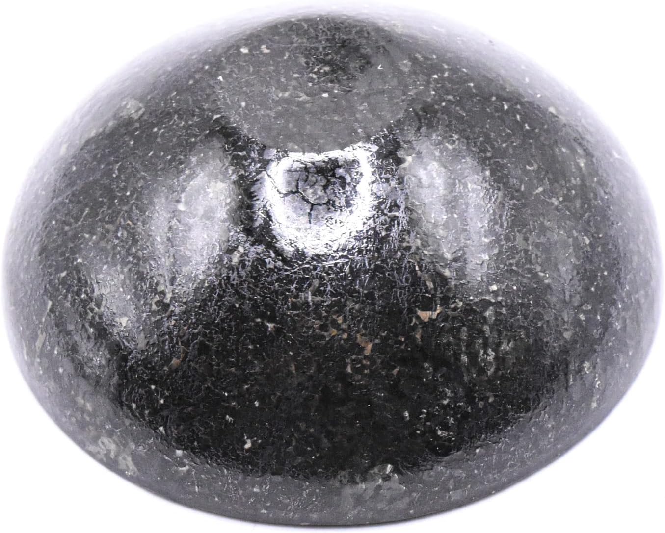 31 Inch Black Nuummite Carved Bowl Gemstone Collectible Dcor