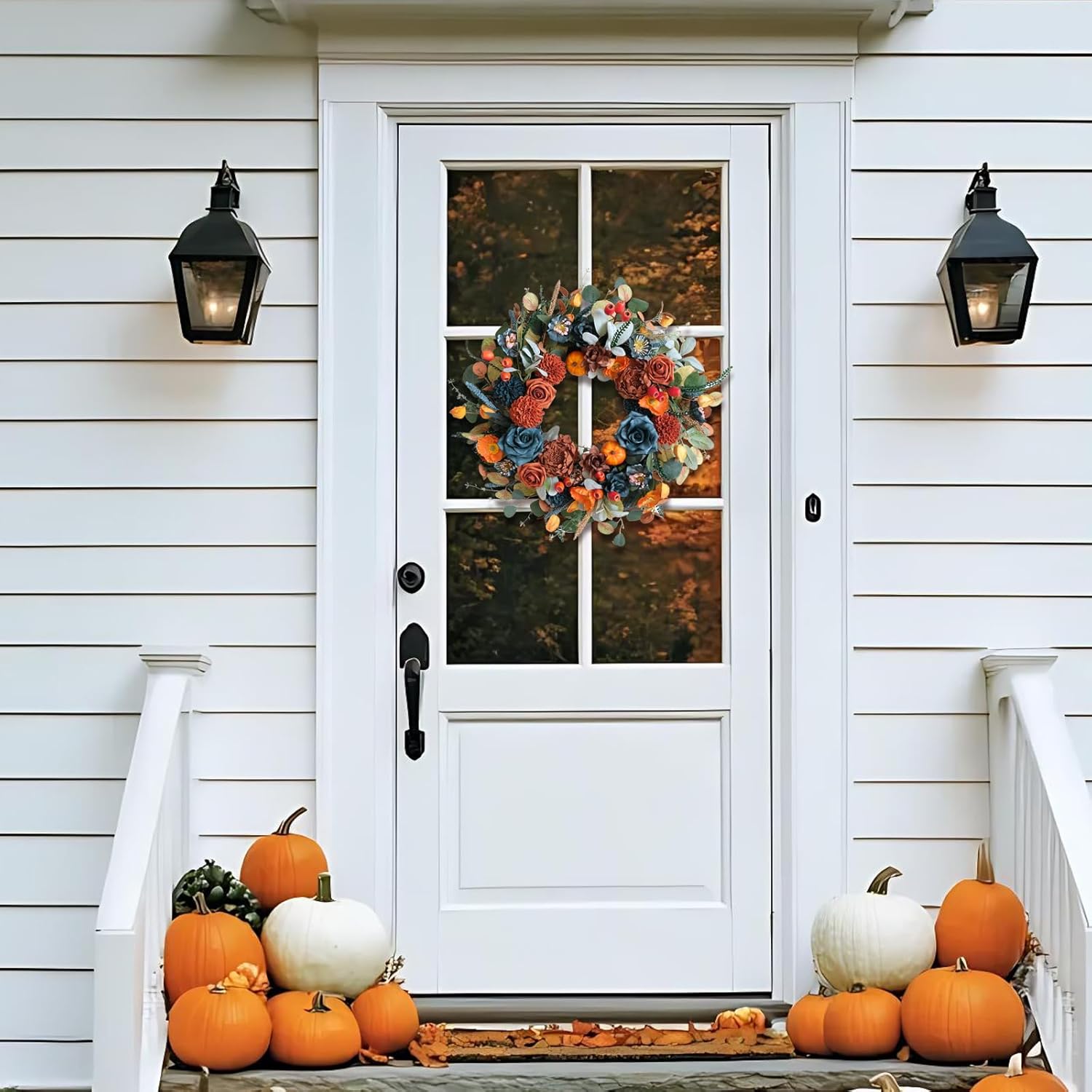 24 Inch Handcrafted Autumn Wreath Decor