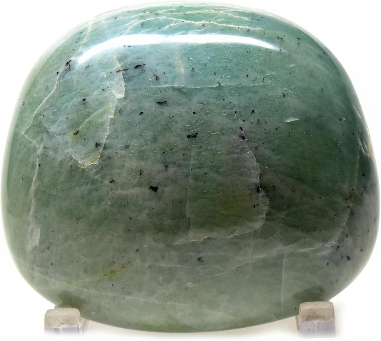 HQRP 2 9 Inch Garnierite Palm Stone Natural Mineral Pebble
