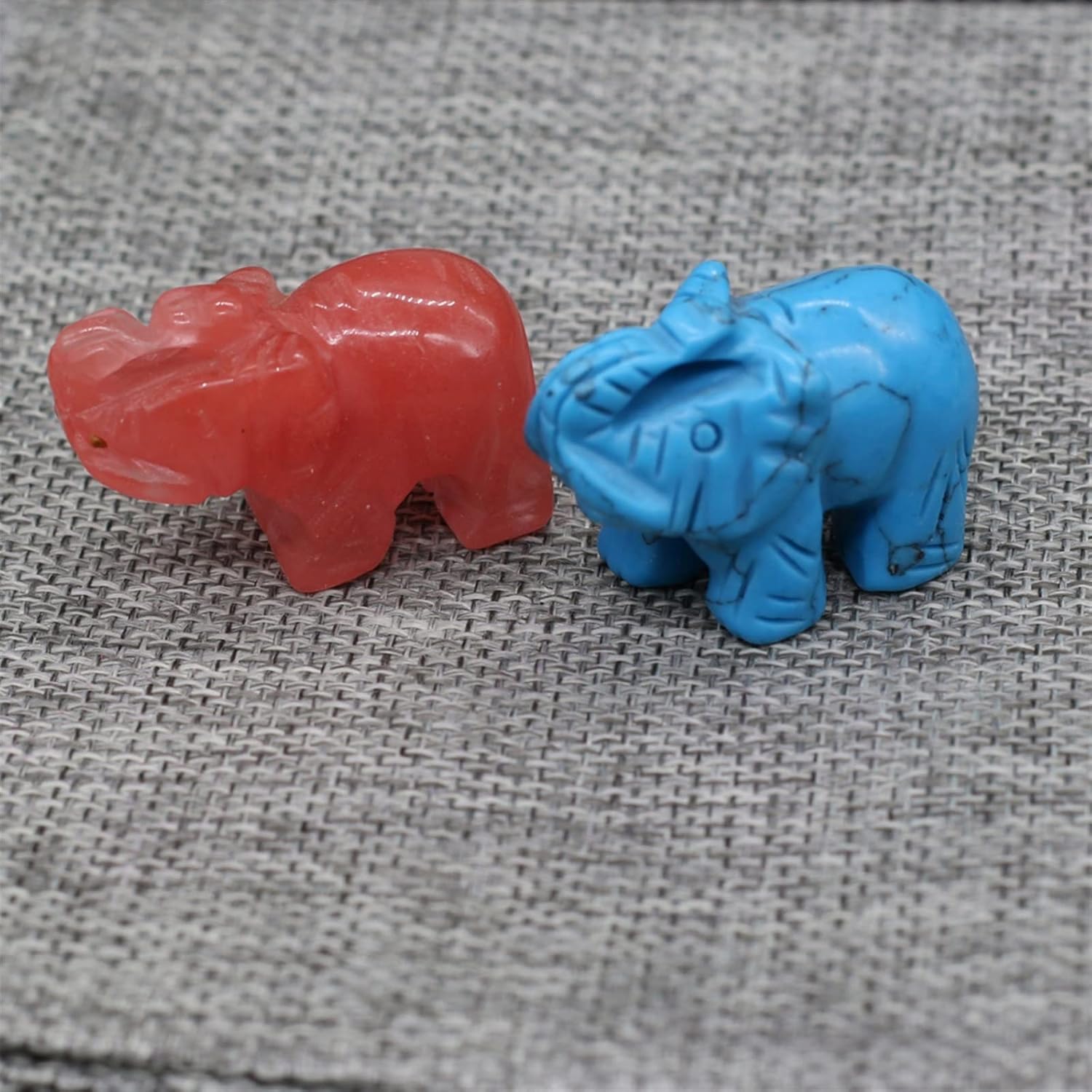 Blue Turquoise Elephant Statue Home Decoration