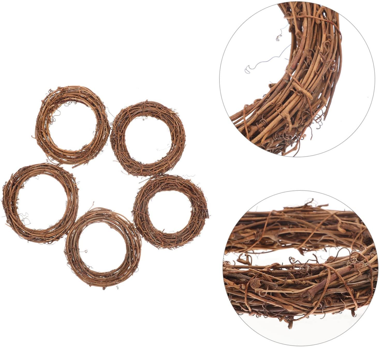 IMIKEYA 20pcs Christmas Woven Rattan Door Wreath Decor