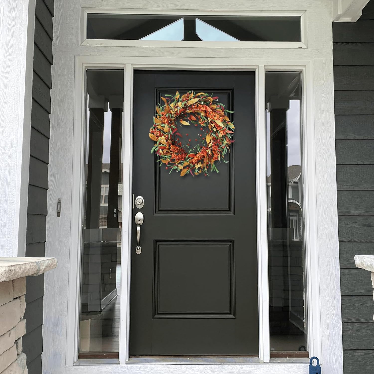 Appalachia Berry Fall Door Wreath - 22 Inch Handcrafted Autumn Decor