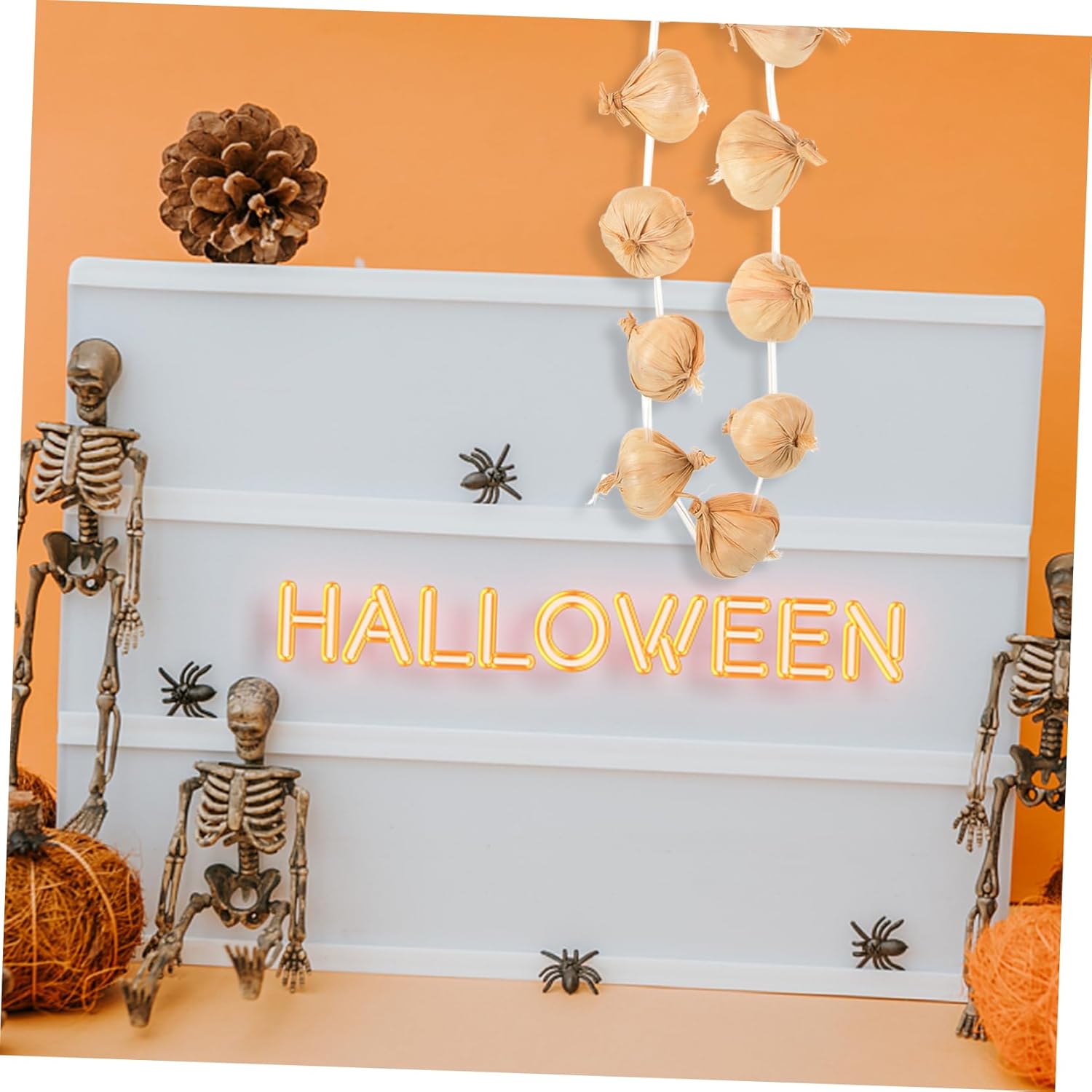 MAGICLULU Artificial Garlic String Wreath